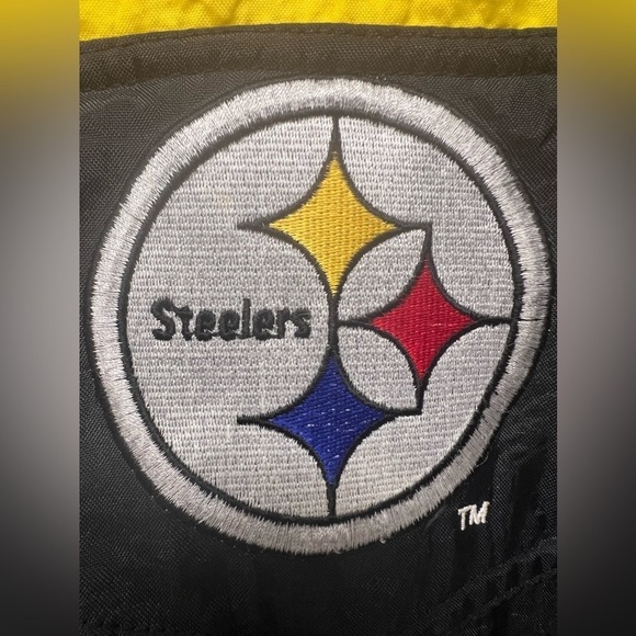 NFL - Steelers - 90s Starter Hooded 1/2 Zip Pullover Jacket  Pro Line - XL - Picture 8 of 16